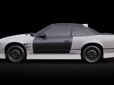 Nissan Silvia S13 Origin Labo Aggressive Line Body Kit 3D model