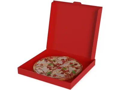 Pasties dumplings and pizzas Meat Feast Pizza 3D model