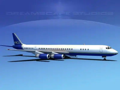 Douglas DC-8-63 Air Charter Intl 2 3D model