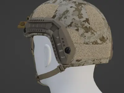 Ops-Core Maritime Low-poly 3D model