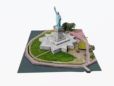 Statue of Liberty Low-poly 3D model