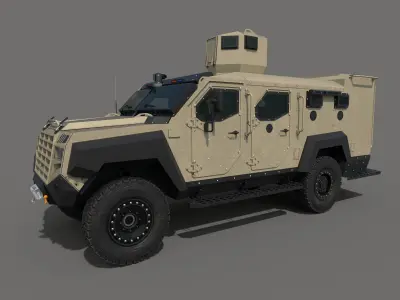 Roshel Senator EOD Low-poly 3D model