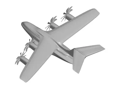 A400m military airbus 3D model