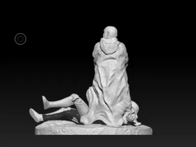 Boba Fett Diorama -Back in town 3D print model