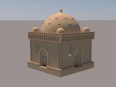 Ismoil somoniy bukhara Uzbekiston 3D MAX 2023 VRAY 8 BY NX 3D model