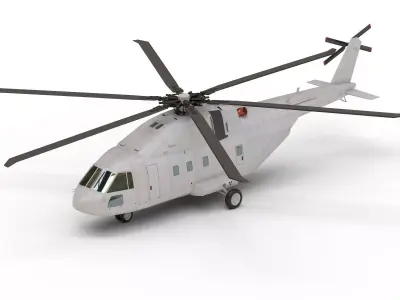 Helicopter Low-poly  Low-poly 3D model