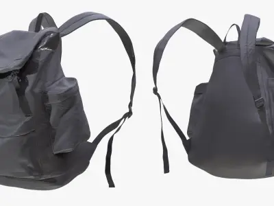 Backpack 208 - All MH Bodies - UE5 Skeletons - Rigged Low-poly 3D model