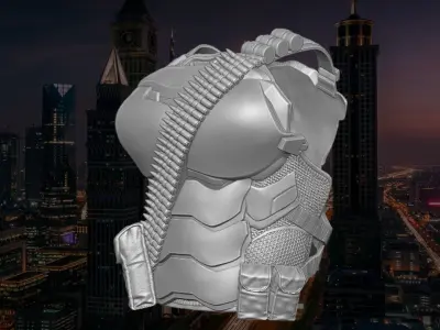 City Strike Vest 3D printable File for Action Figures 3D print model