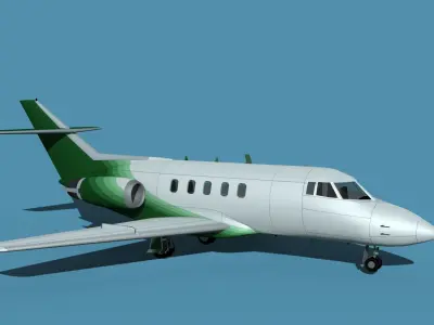 British Aerospace 125 Dominie V06 3D model