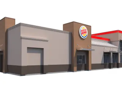 Retail-041 Burger King-004 3D model