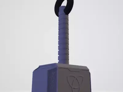 Thor Mjolnir Hammer Free 3D model