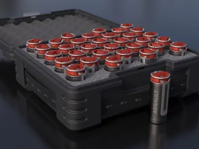 Sci-Fi Grenades 3D model