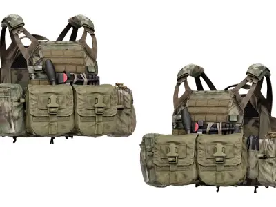 CRYE JPC 2 PLATE CARRIER V1 Low-poly 3D model