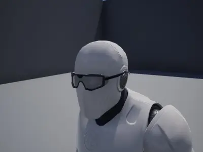 Bolle cobra glasses Low-poly 3D model