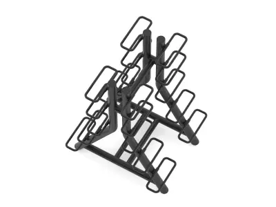 Technogym Vertical Dumbbell Rack 3D model