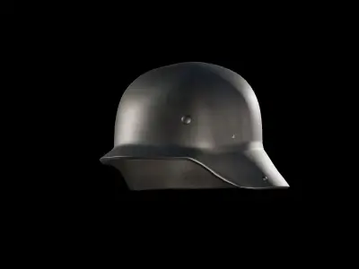 World War 2 German Helmet Low-poly 3D model