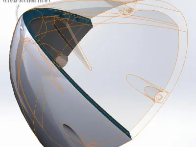 Nose Clean without cam hole - for Flyghtory Stallion 3D print model