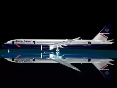British Airways 787-9 New Logo 3D model