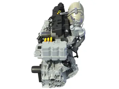Volkswagen XL1 Engine 3D model