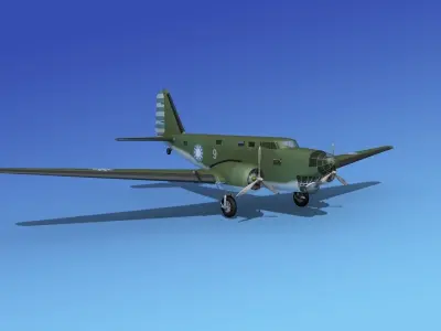Douglas B-18A Bolo V13 3D model