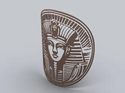 Egyptian Symbols - 054 - B - Topology Low-poly 3D model