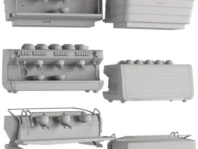 Coffee Makers Set 4 Commercial 3D model