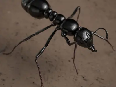 Ant insect Low-poly 3D model