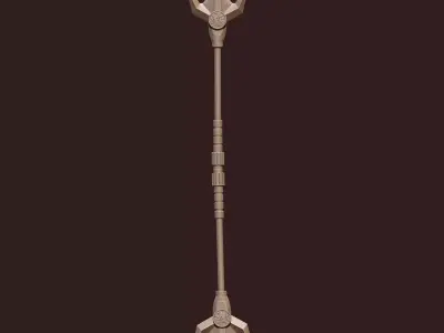 Blue Ranger Inspired Power Lance Joinable Collapsible Version 3D print model