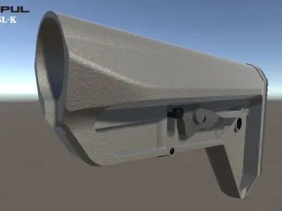 Magpul SL-K Low-poly 3D model