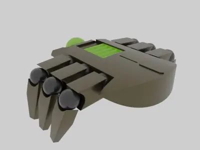 Mechanized Space Scarab - Rigged and Animations Free low-poly 3D model
