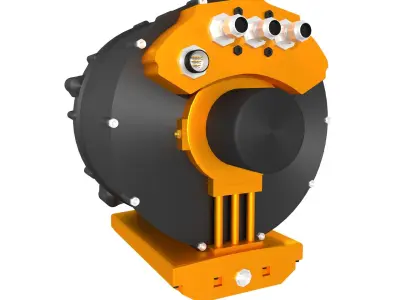 Automotive AC Electric Motor 3D model