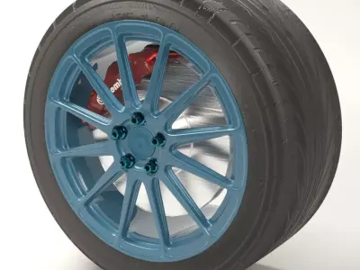 BBS FS3 rim 3D model