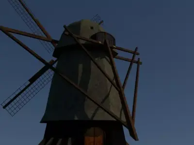 Old Dutch Mill 3D model