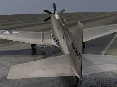 Fisher P-75 Eagle 3D model