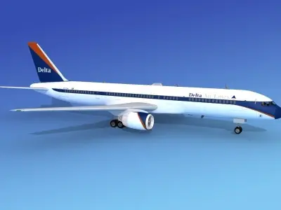 Boeing 757-200 Delta 3 3D model