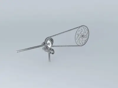Chain drivetrain Free 3D model