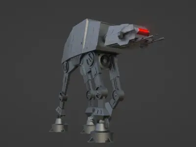 ATAT-WALKER FROM STAR WARS Free low-poly 3D model