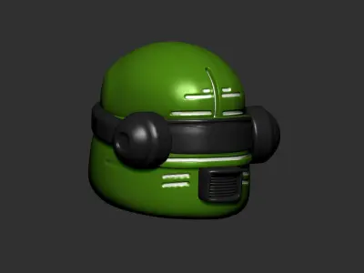 helmet high poly sculpt 3d printable ver 7 3D model 3D model 221