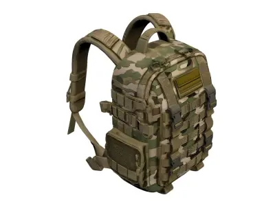 Military Tactical Backpack Outdoor Gear Bag 3D model