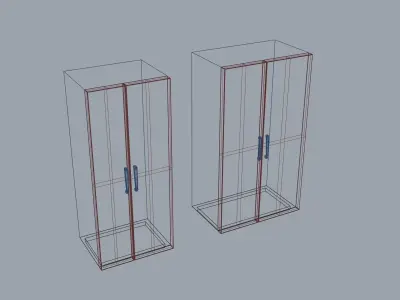 36 and 48 Inch refrigerator residential-commercial architecture 3D model