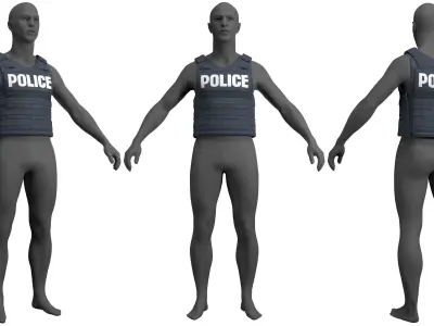 GH Armor Tactical Response Carrier Police Vest - MD 3D model