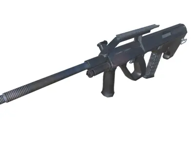32-AUG-A2-gun model 3d game ready model Low-poly 3D model Low-poly 3D model