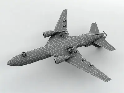  Douglas KC-10 Military Aircraft Low-poly 3D model