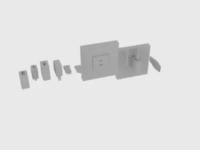 USB Part Pack Low-poly 3D model