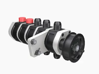 Savy Dry Sump Oil Pump Low-poly 3D model