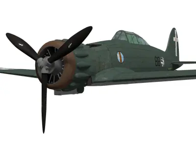 macchi mc200 saetta 3D model