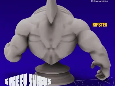 Street Shark - Ripster -  Animated Series 3D print model purchase