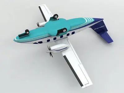  Evektor EV 55 Aircraft Low-poly 3D model