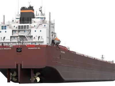 PAUL R TREGURTHA Bulk Carrier Freighter 3D model