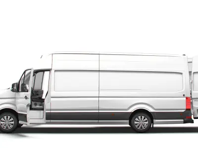 VW Crafter Van LWBM SHR HQInterior 2025 3D model